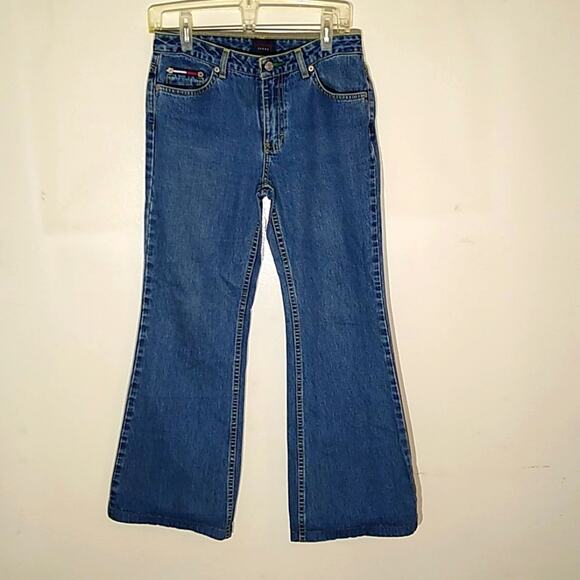 Tommy Hilfiger Junior Mid-rise bootcut 7 denim Jeans. Western Y2K - Picture 1 of 9